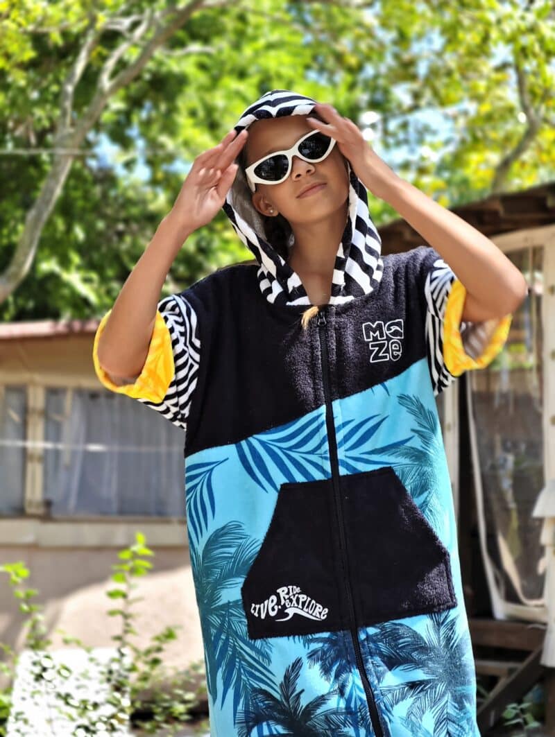ПОНЧО MAZE BLUE TROPICAL ZIP