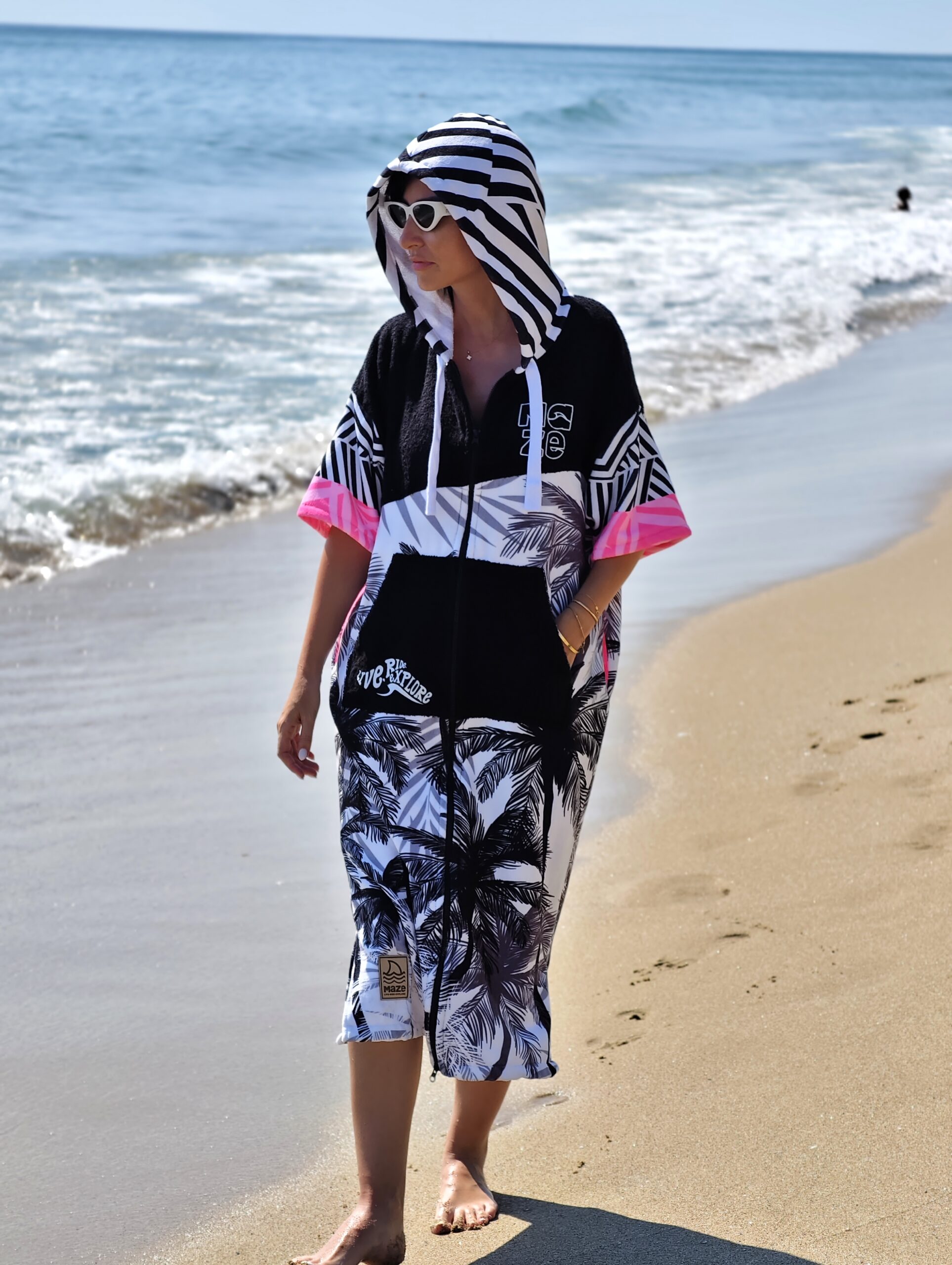 ПОНЧО MAZE PINK TROPICAL ZIP