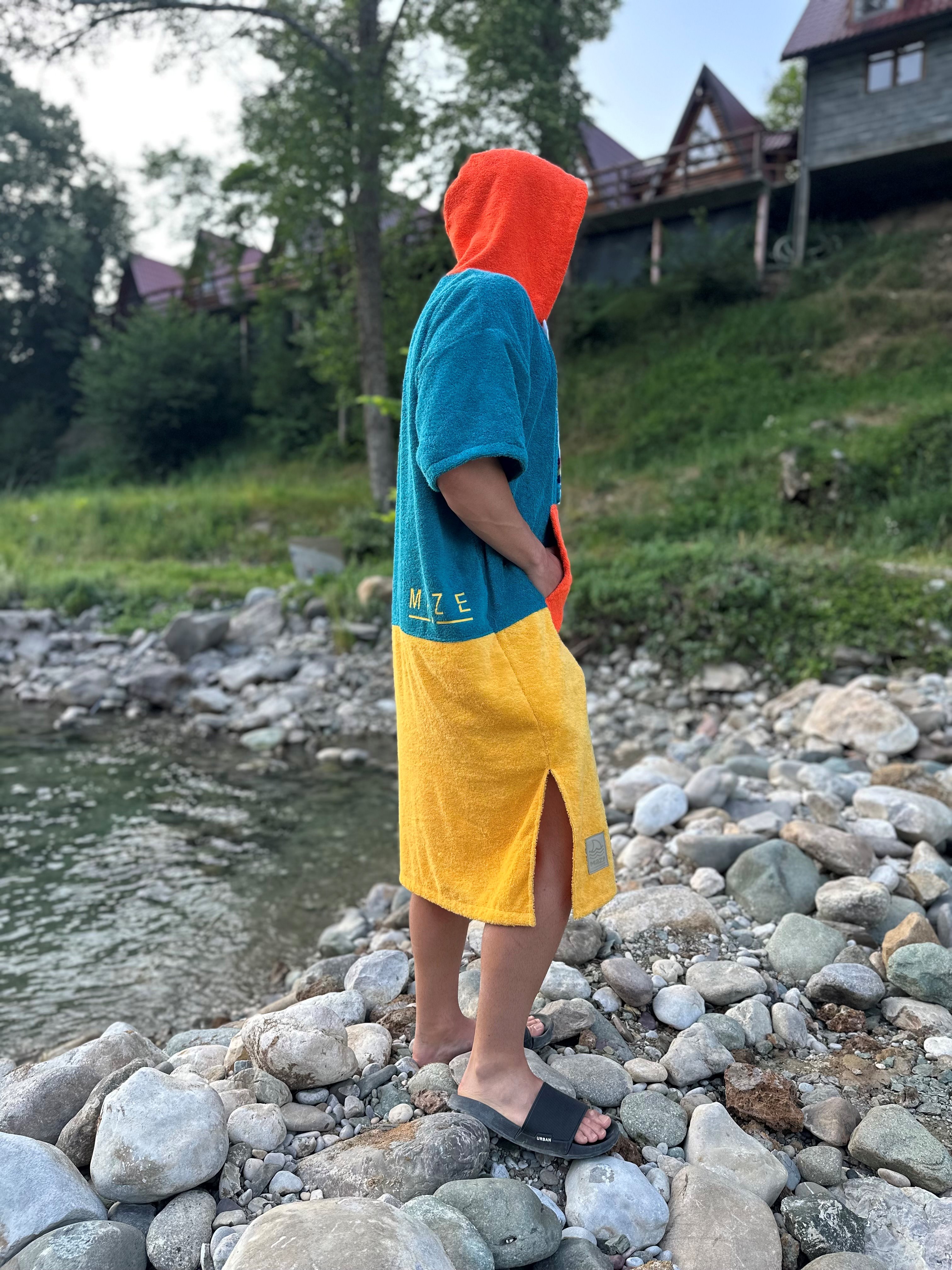 ПОНЧО MAZE GREEN YELLOW